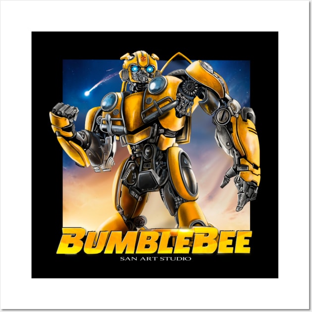 Bumblebeeart Wall Art by SAN ART STUDIO 